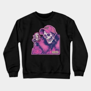 Skeleton Cheers Heart Crewneck Sweatshirt